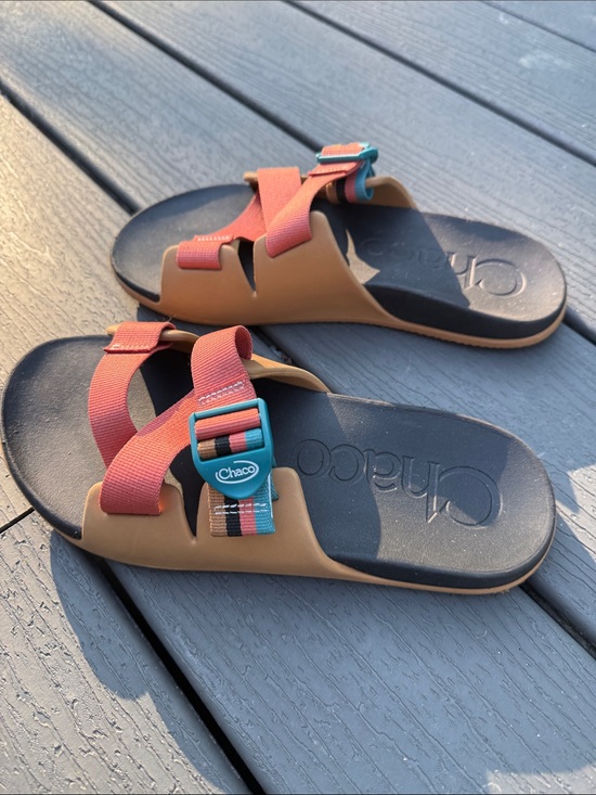 Chaco Chillos Slide Men Retro Camel Brown Size 9 Sandals main image 4